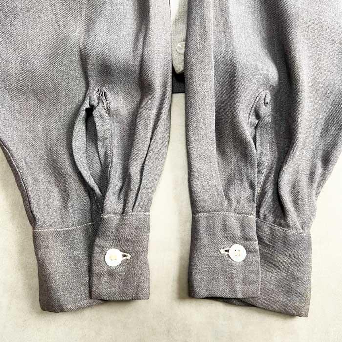 VINTAGE 50'S BUD BERMA OPEN COLLAR RAYON LONG SLEEVE SHIRTS Made