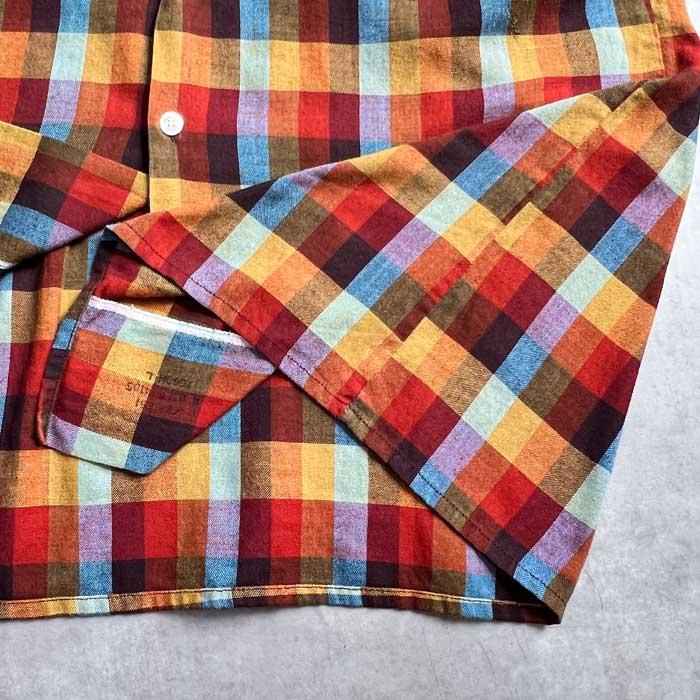 McGREGORブロックチェックウールシャツ マクレガー ヴィンテージ オンブレ マクレガー McGREGOR 40s 40's 40年代 vintage 筆記体タグ