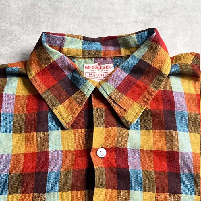 1950s？McGREGORヴィンテージマグレガーウールマッキーノジャケット McGREGOR - 70年代 USA製 McGregor マックレガー ウール