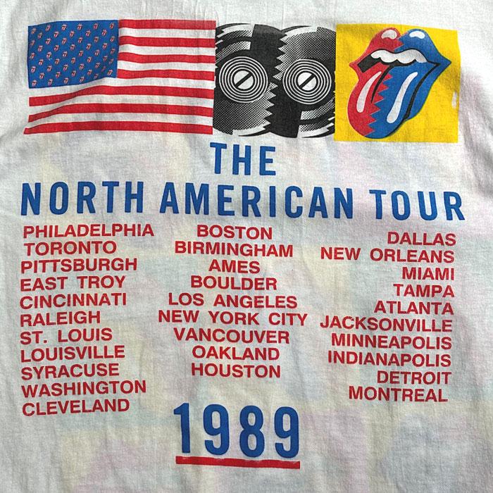 80'S Rolling Stones The North American Tour T-Shirt Made in USA L