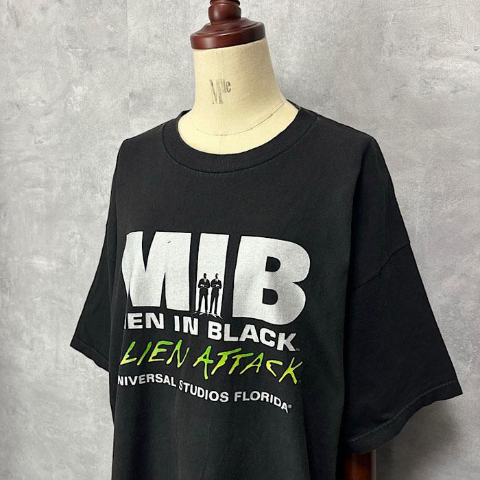 00'S MEN IN BLACK T-Shirt Alien Attack XXL/BLACK 2000年代