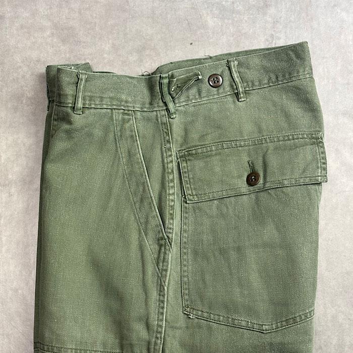 60's U.S.ARMY BAKER PANTS SIDE ADJUST OG-107 SMALL 60年代 ベイカー
