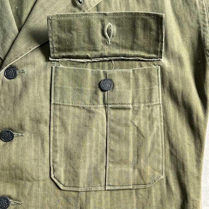 【vintage】M-43 ARMY アメリカ軍 ヘリンボーン 13スター 40s 40年代 アメリカ軍 米軍 ヘリンボーンツイル オリーブ