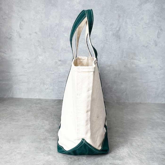 L.L.Bean 80-90'S L.L.BEAN TOTE BAG Made in USA GREEN/NATURAL