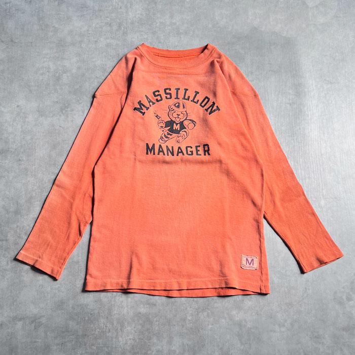 シャツ 60's Champion football tee ビンテージ60's○ChampionランナーズタグRUTGERSフットボールTシャツ