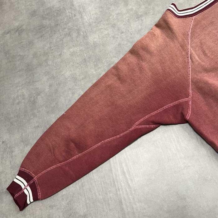 60'S VINTAGE LINED RIB COLLEGE PRINT RAGLAN SLEEVE SWEAT SHIRTS