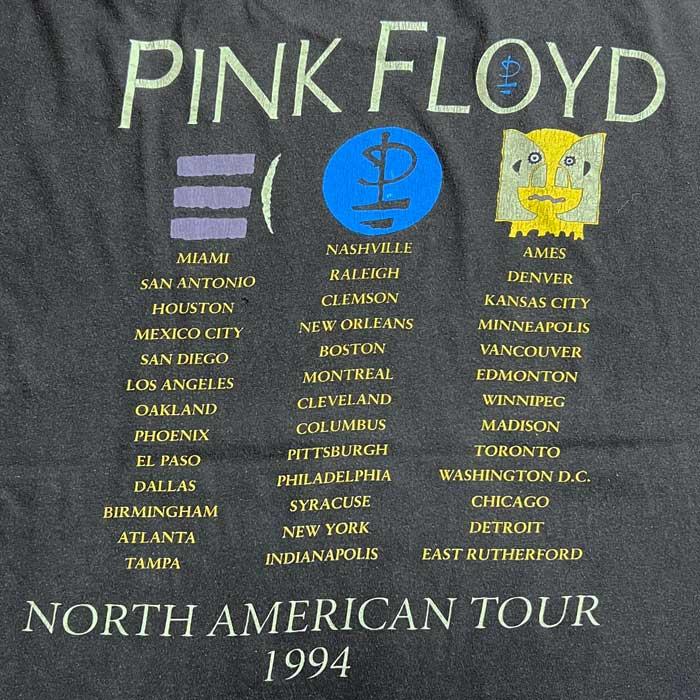 90'S PINK FLOYD 1994 NORTH AMERICAN TOUR T-SHIRTS BLACK/XL 90'S PINK FLOYD 1994 NORTH AMERICAN TOUR T-SHIRTS BLACK/XL