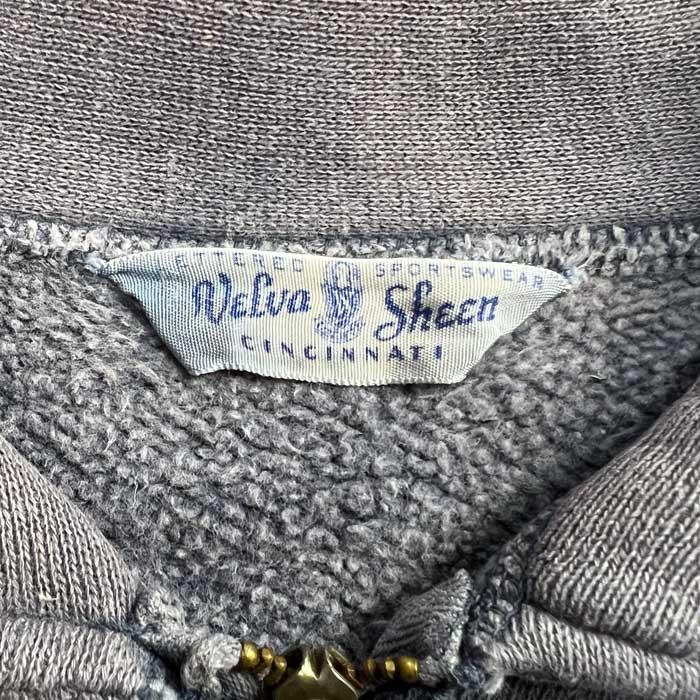 50'S VELVA SHEEN HALF ZIP SWEAT SHIRTS NAVY 50年代 ベルバシーン
