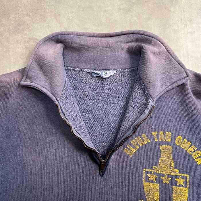 最終値下げ　60s ヴィンテージ　velva sheen ハーフジップスウェット 50'S VELVA SHEEN HALF ZIP SWEAT SHIRTS NAVY 50年代 ベルバシーン