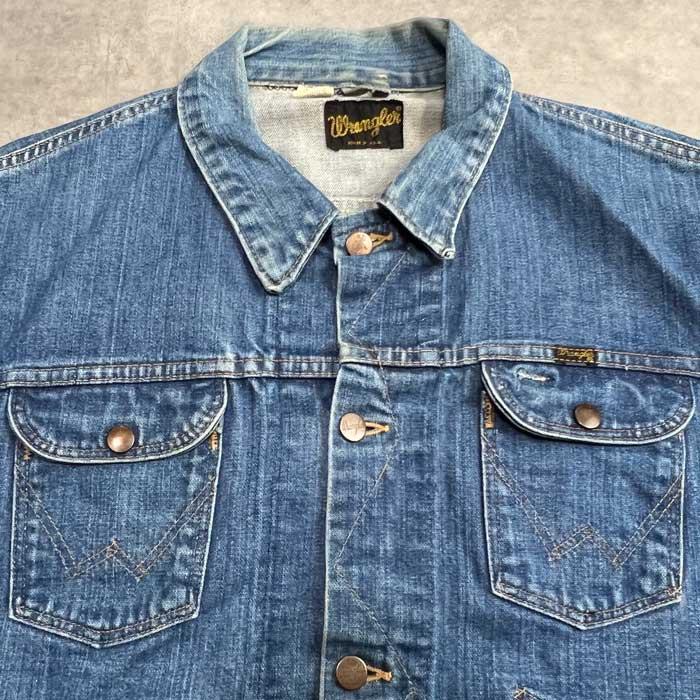 70'S Wrangler 124MJ Denim Jacket Made in USA Size/48 70年代 70'S Wrangler 124MJ Denim Jacket Made in USA Size/48 70年代