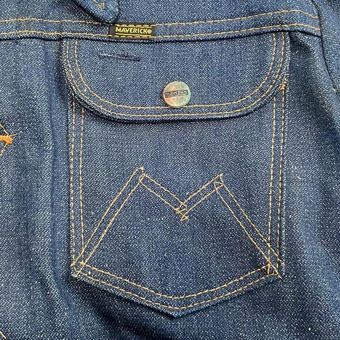 maverick 70'S MAVERICK 3JO3MJ Denim Jacket Dead Stock Made maverick 70'S MAVERICK 3JO3MJ Denim Jacket Dead Stock Made
