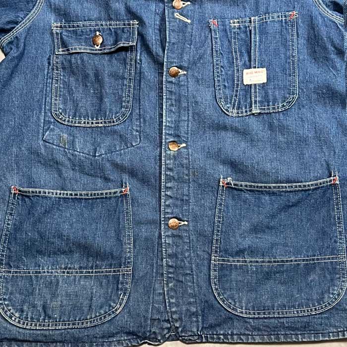 BIG MAC 60'S Denim Chore Jacket SIZE/42相当 60年代 ビッグ BIG MAC 60'S Denim Chore Jacket SIZE/42相当 60年代 ビッグ