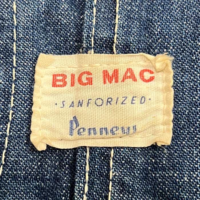 BIG MAC 60'S Denim Chore Jacket SIZE/42相当 60年代 ビッグ BIG MAC 60'S Denim Chore Jacket SIZE/42相当 60年代 ビッグ