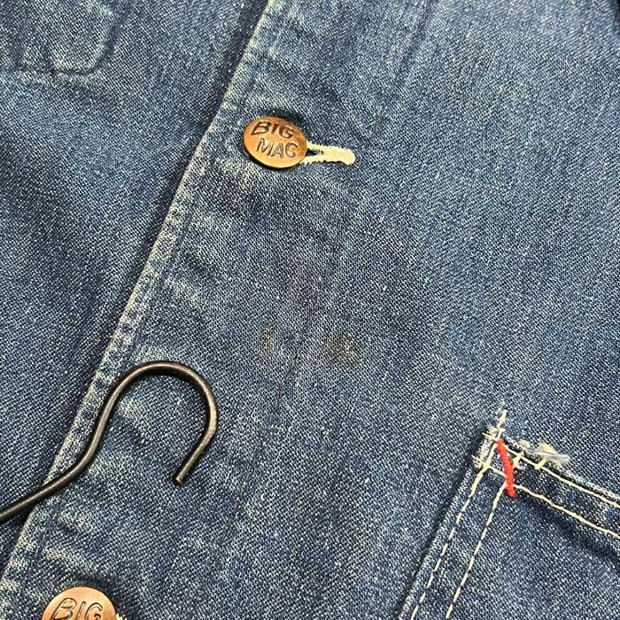 BIG MAC 60'S Denim Chore Jacket SIZE/42相当 60年代 ビッグ BIG MAC 60'S Denim Chore Jacket SIZE/42相当 60年代 ビッグ