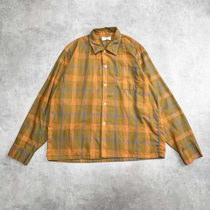 60'S PERMANENT PRESS S.S KRESGE.CO. LONG SLEEVE CHECK SHIRTS Size