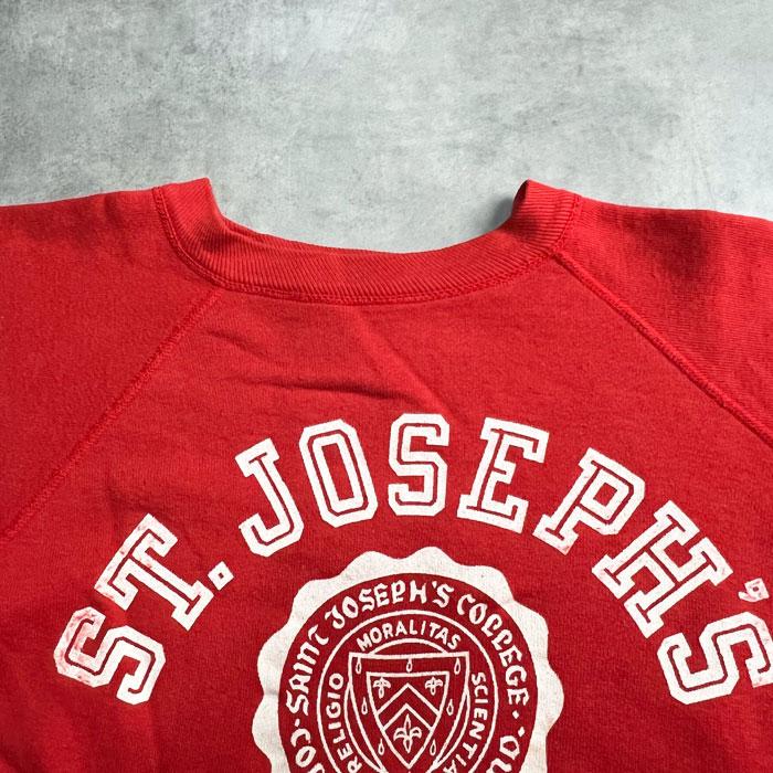 Champion 60'S CHAMPION Runner Tag Raglan Sweat Shirts RED/XL