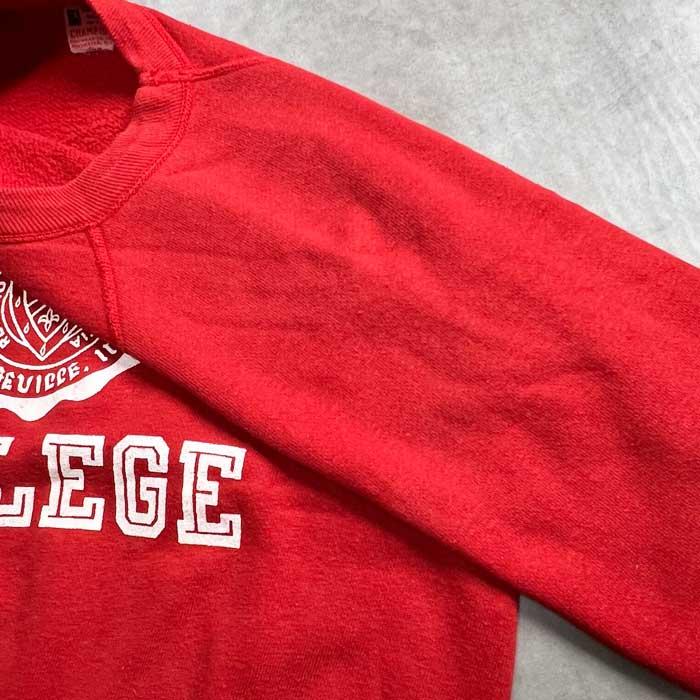 Champion60'sランナーズタグ　トレーナーS 60'S CHAMPION Runner Tag Raglan Sweat Shirts RED/S Made in
