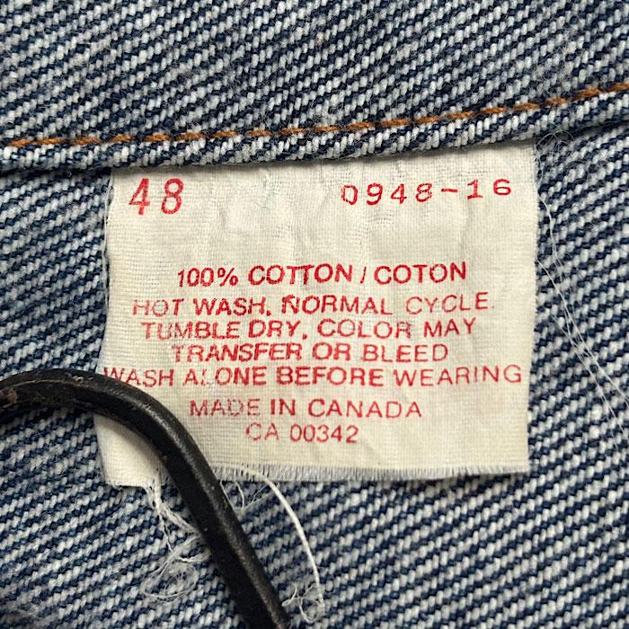 80's LEVI'S 70506-0216 Denim Trucker Jacket SIZE/48 Made in 80's LEVI'S 70506-0216 Denim Trucker Jacket SIZE/48 Made in