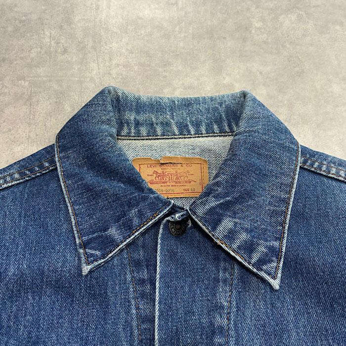 80's LEVI'S 70506-0216 Denim Trucker Jacket SIZE/40 Made in