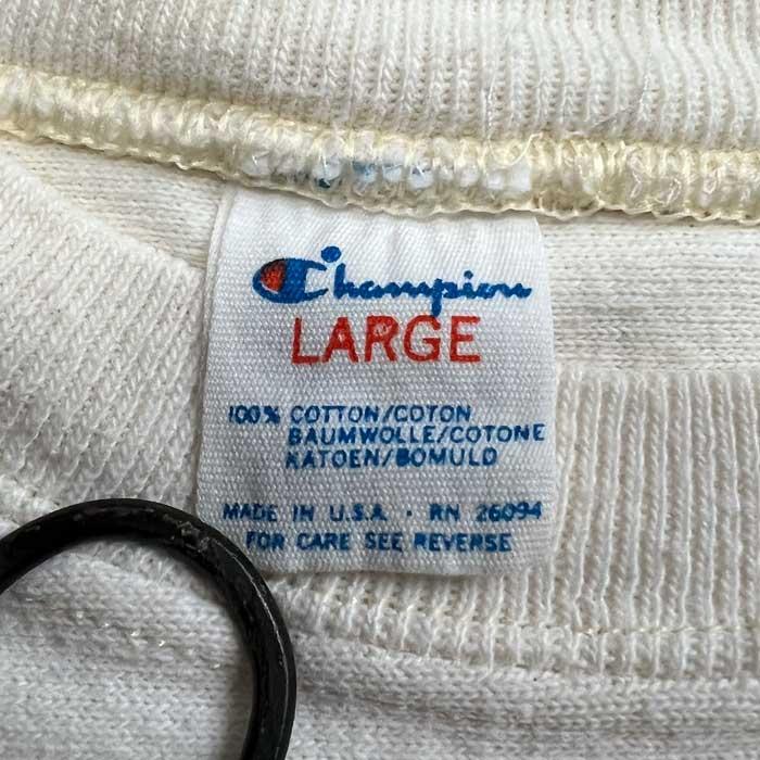 80s Champion Football Mesh T-shirt 92番 80's Champion NOTRE DAME 92 フットボールTシャツ ネイビー (XL