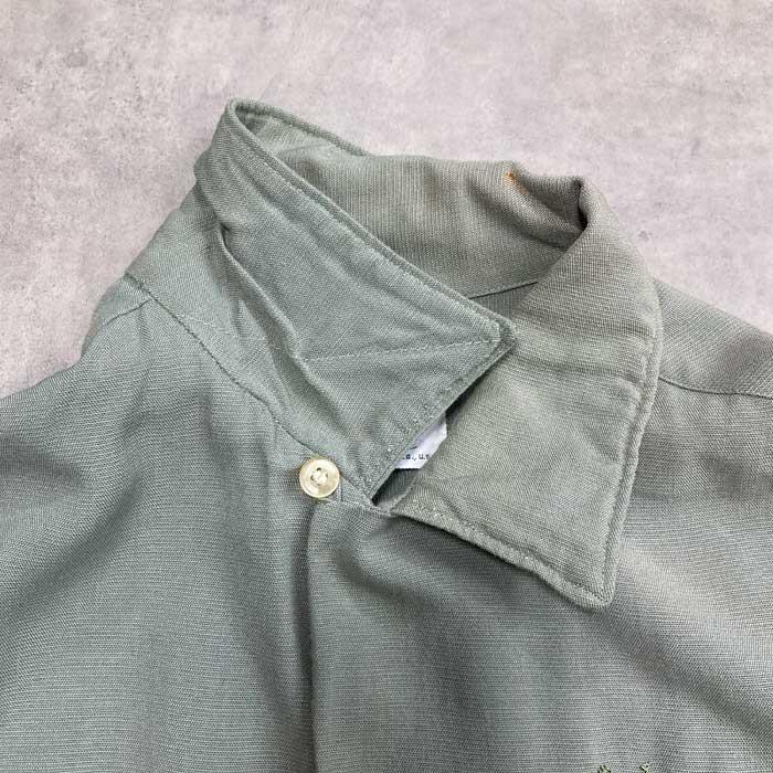 Pilgrim 50'S PILGRIM Rayon Open Collar Long Sleeve Shirts Made in