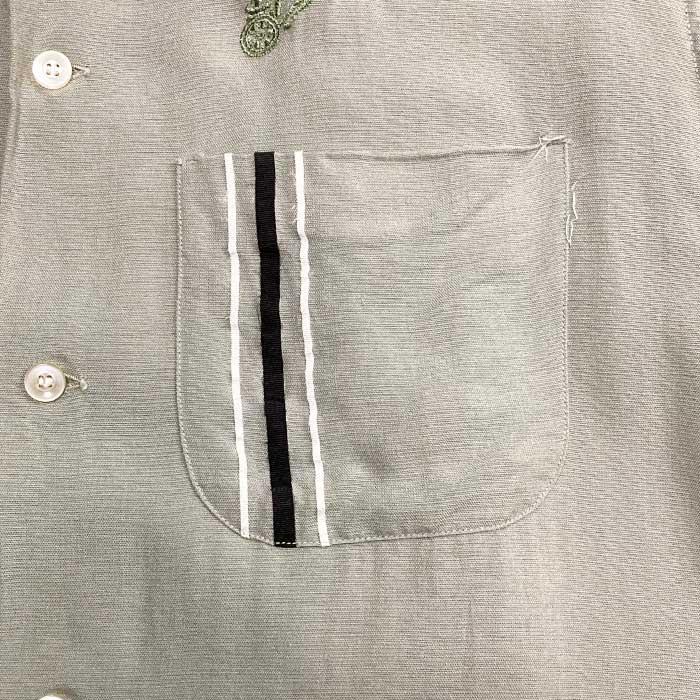 Pilgrim 50'S PILGRIM Rayon Open Collar Long Sleeve Shirts Made in