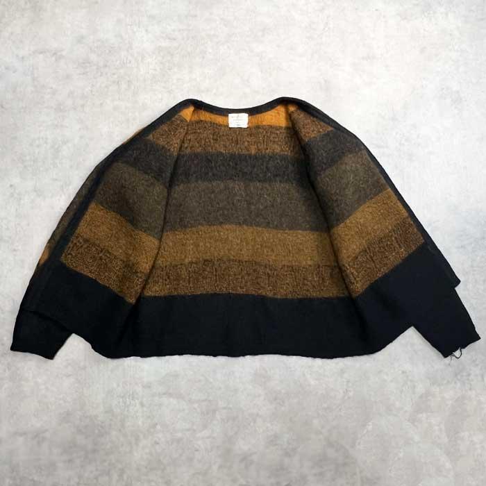 Sears 60'S Mohair Cardigan Made in USA BLACK BROWN/L 60年代