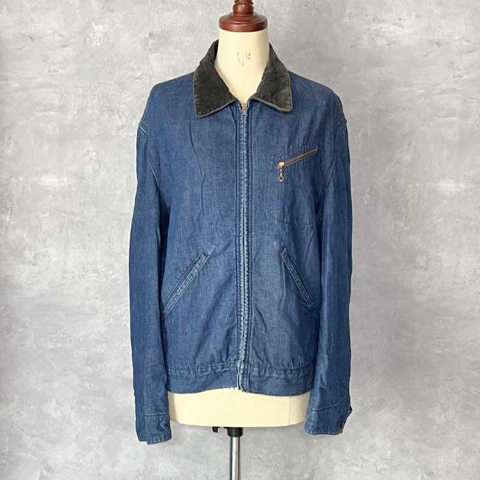 Sears 60'S SEARS Blanket Lined Denim Zip Jacket 60年代 Sears 60'S SEARS Blanket Lined Denim Zip Jacket 60年代