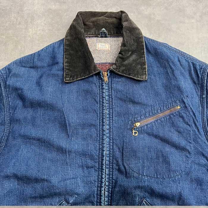 Sears 60'S SEARS Blanket Lined Denim Zip Jacket 60年代 Sears 60'S SEARS Blanket Lined Denim Zip Jacket 60年代