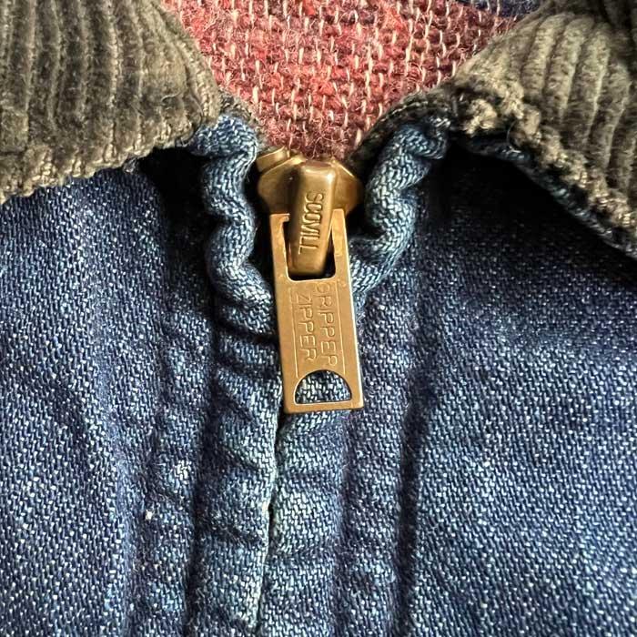 Sears 60'S SEARS Blanket Lined Denim Zip Jacket 60年代 Sears 60'S SEARS Blanket Lined Denim Zip Jacket 60年代