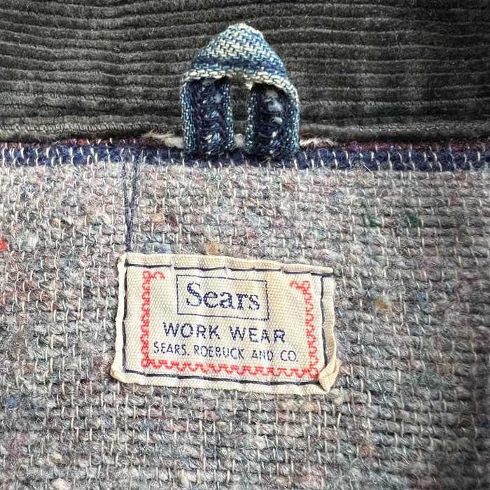 Sears 60'S SEARS Blanket Lined Denim Zip Jacket 60年代 Sears 60'S SEARS Blanket Lined Denim Zip Jacket 60年代