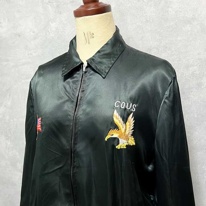 60'S U.S NAVY SOUVENIR TOUR JACKET BLACK 60年代 スーベニア 60'S U.S NAVY SOUVENIR TOUR JACKET BLACK 60年代 スーベニア