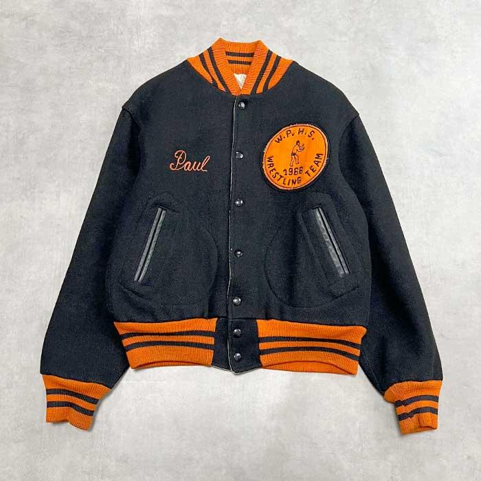 ビンテージ60sバーシティジャケット 60'S Varsity Jacket Reversible Made in USA BLACK/38 60年代 バー