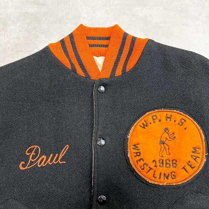 60'S Varsity Jacket Reversible Made in USA BLACK/38 60年代 バー