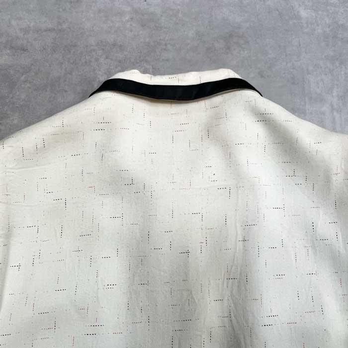 50'S CRESCO Fine Sports Wear KASURI Patterned Gabardine Jacket
