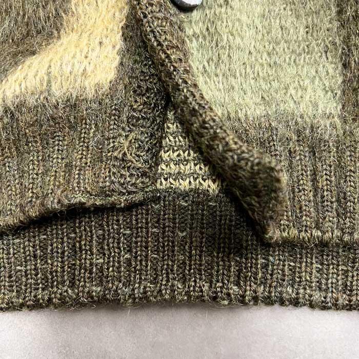 60'S PURITAN Mohair Cardigan Made in USA GREEN/M 60年代