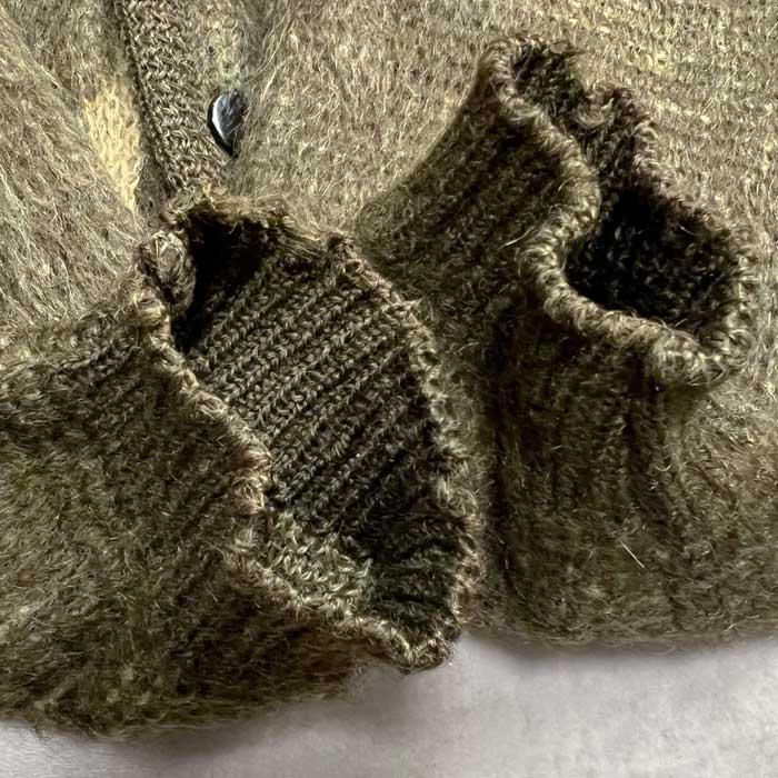 60s モヘアカーディガン PURITAN グリーン 60'S PURITAN Mohair Cardigan Made in USA GREEN/M 60年代