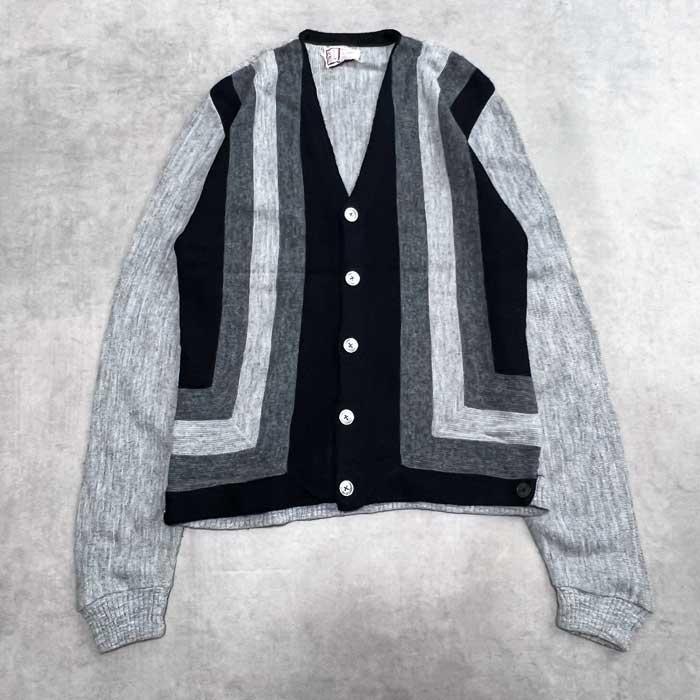 60s Rinardo Zefkrome アクリルカーディガン 60'S ESCORT Acrylic Cardigan GRAY 60年代 アクリル カーディガン