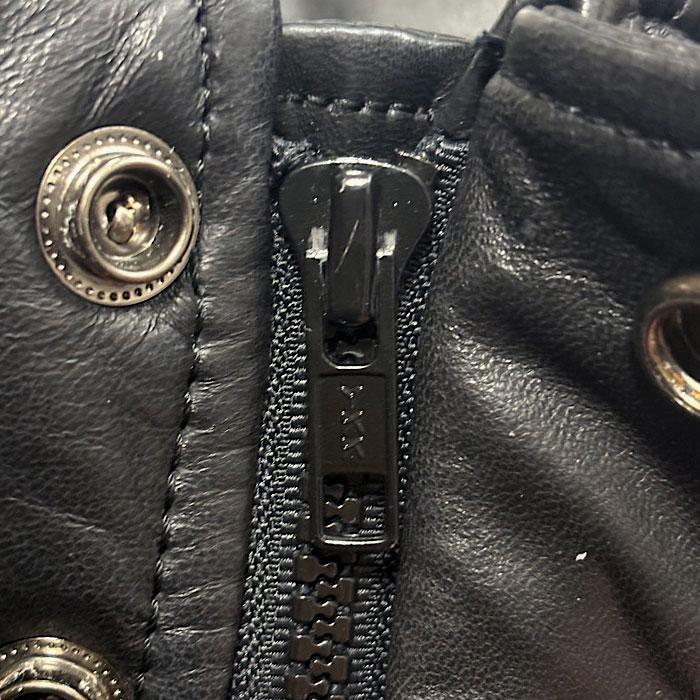 80'S EDDIE BAUER Leather Down Jacket M/BLACK 80年代 エディバウアー