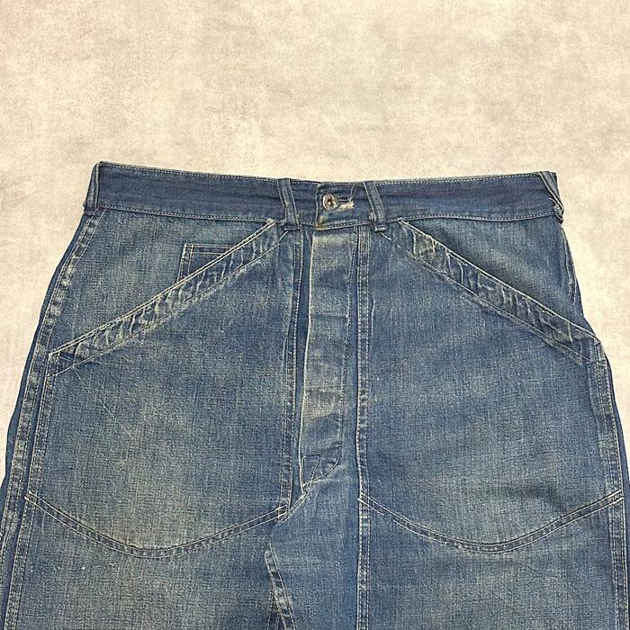 40's BILT-WELL Double Knee Denim Painter Pants W31.5L28 40
