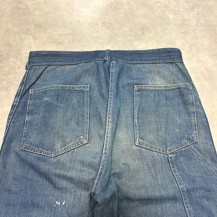 40's BILT-WELL Double Knee Denim Painter Pants W31.5L28 40年代
