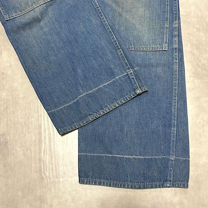 40's BILT-WELL Double Knee Denim Painter Pants W31.5L28 40年代