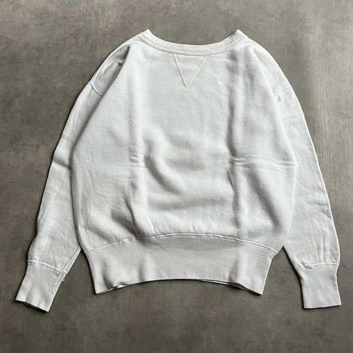 50'S Vintage Front V Sweat Shirts WHITE 50年代 ヴィンテージ
