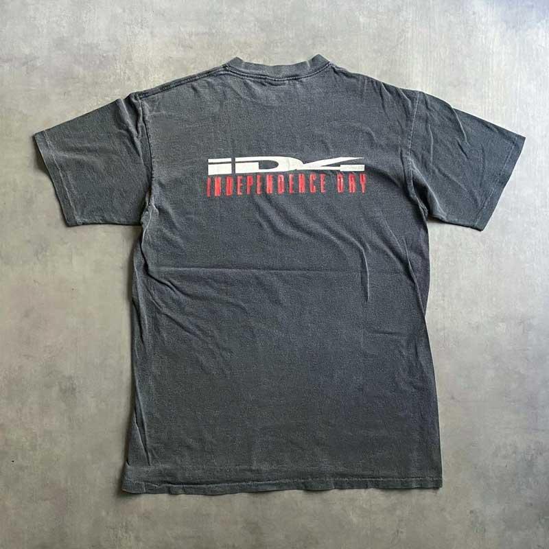 90'S INDEPENDENCE DAY Movie T-Shirts Made in USA GRAY 90年代