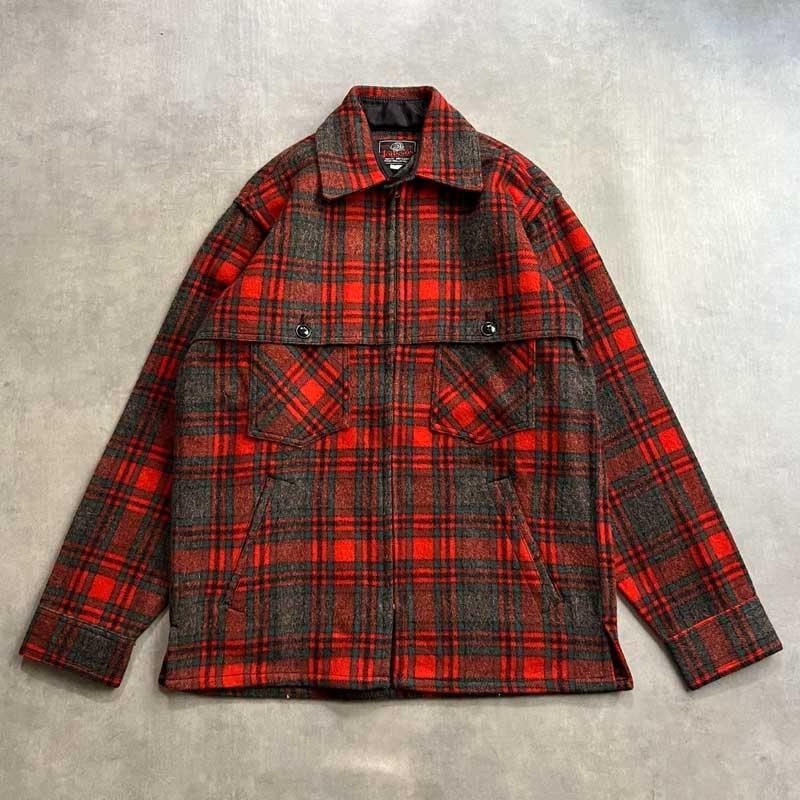 70'S JOHNSON Mackinaw Wool Jacket RED MULTI/15 70年代 マッキノー