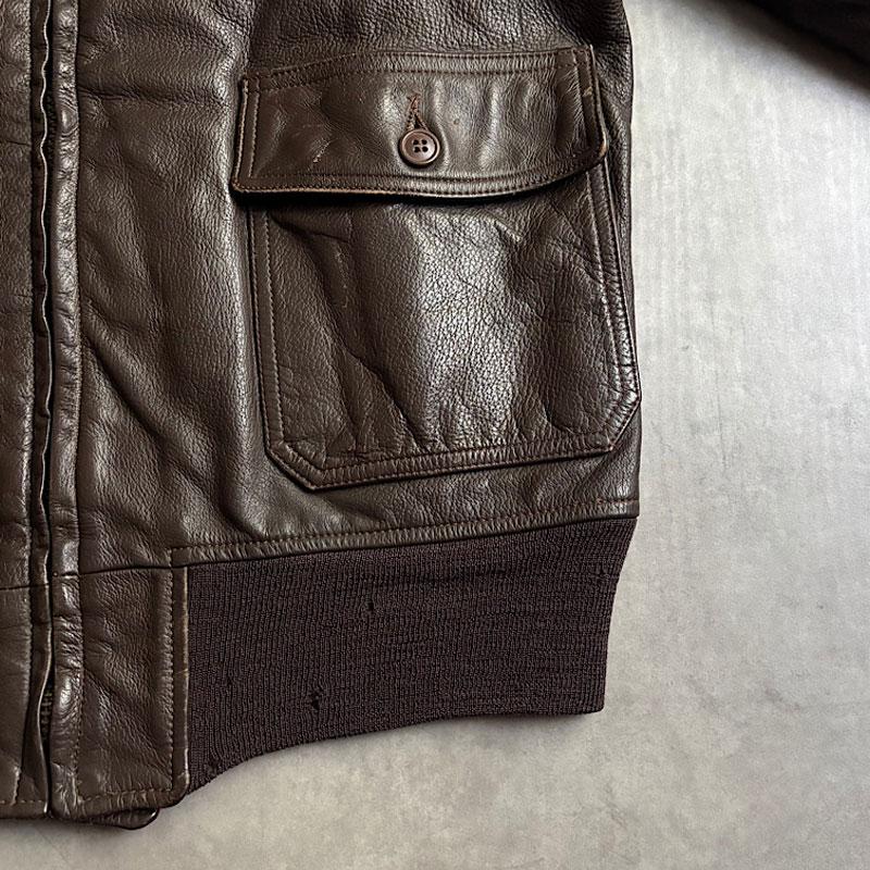 70's U.S NAVY G-1 Imperial Leather&Sportswear MIL-T-7823E/44