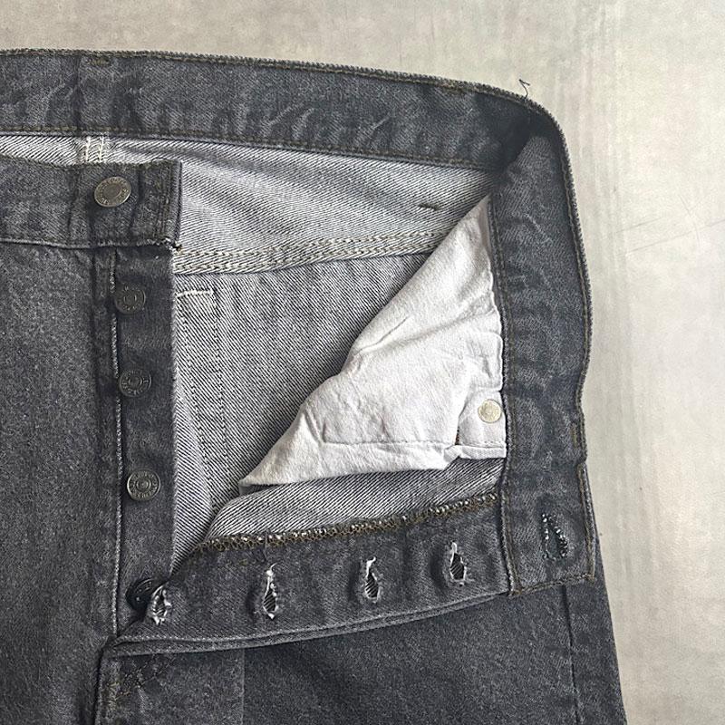 G*2様 リーバイス 501-0658 先染めブラック W33L30 usa製 90's Levi's 501-0658 先染めブラックデニムパンツ USA製 W33