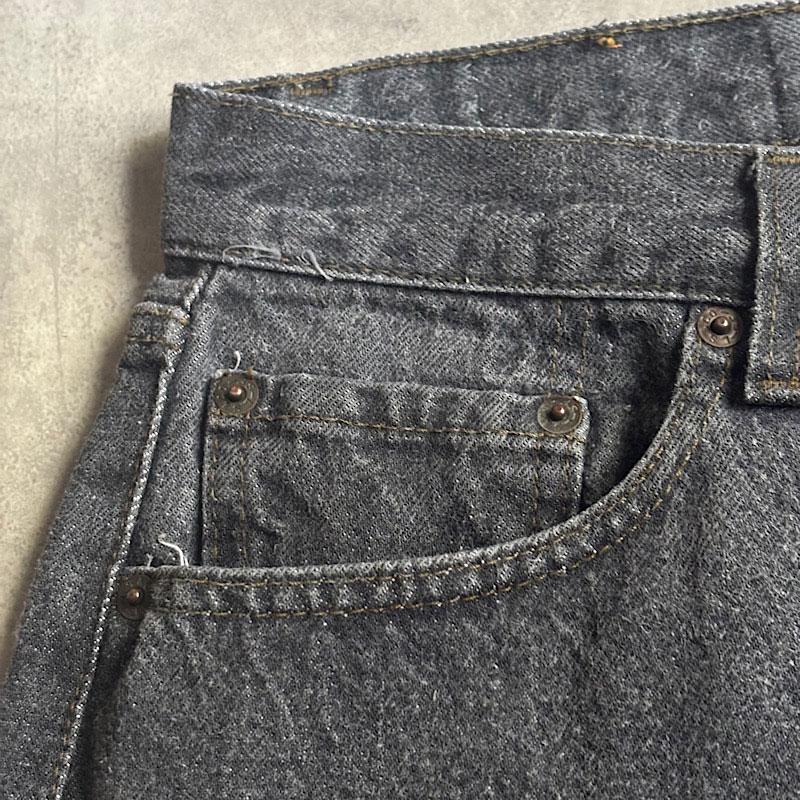 80年代 Levi's 501-0658 先染めブラック レングス30 80's~ Levi's リーバイス 501-0658 先染めブラックデニム グッド