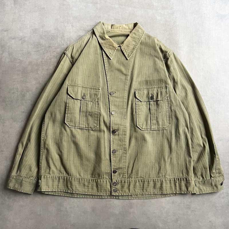 40's U.S ARMY M-41 13 Star Botton HBT Jacket Size 46R 40年代