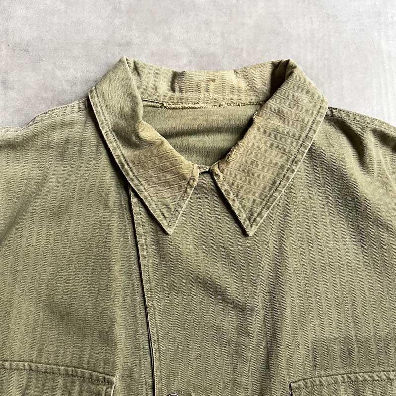 40's U.S ARMY M-41 13 Star Botton HBT Jacket Size 46R 40年代